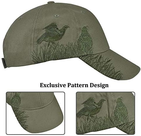 Mens Camo Fishing Hat Adjustable 3D Embroidered