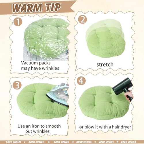 Huwena 24 Pack Classroom Floor Cushions with Handles 15 Inch