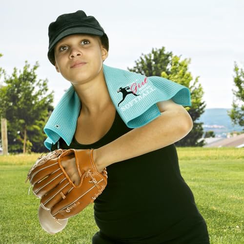 4 Pieces Funny Softball Pitching Towel Set with Clip