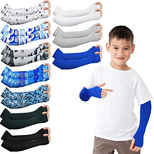 Mepase 10 Pairs UV Protection Arm Sleeves for Kids 1