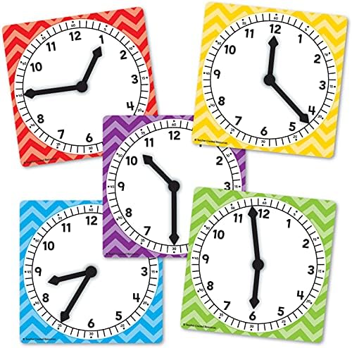 Teacher Created Resources Clocks Set of 5 20640