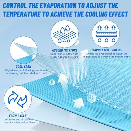 NACHLYNN 6 Pcs Cooling Towels for Yoga and Sports