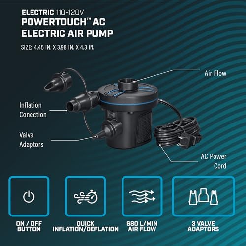Bestway PowerTouch AC Electric Air Pump for Fast Inflation