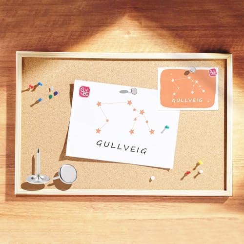 Gullveig Silver Push Pins and Thumb Tacks 50 Count