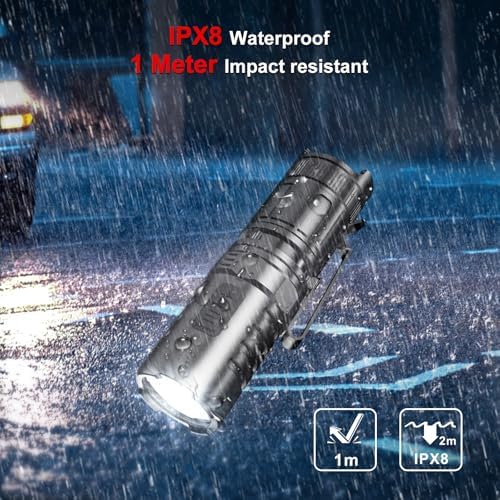 Klarus XT1C Pro Helmet Tactical Flashlight 1000 Lumens Bright 360 Rotation Military-Grade