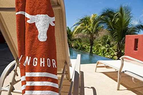 Northwest Texas Longhorns Beach Towel Stripes
