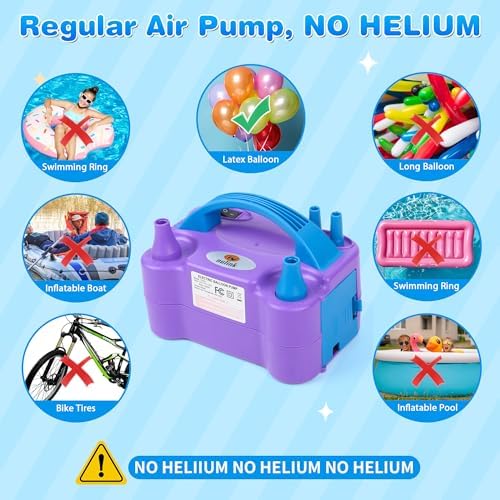 NuLink Balloon Pump Electric Portable Dual Nozzle