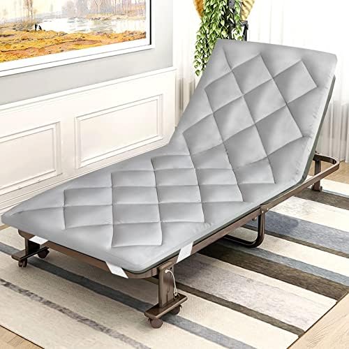 Coldwind Cot Mattress Pad 30x75x2 Inch Quilted Camping Mattress Topper
