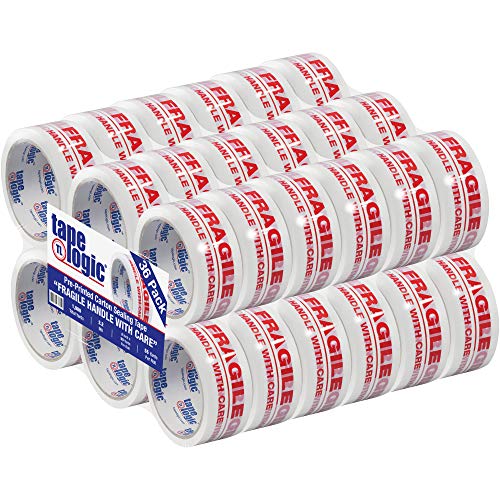 Aviditi Tape Logic 2 Inch x 55 Yard 22 Mil RedWhite 36 Pack