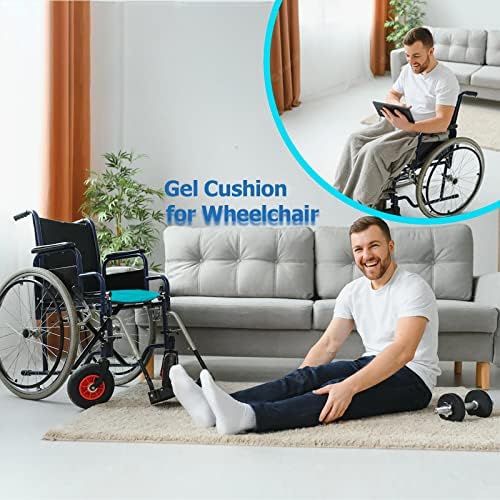masteymoh Gel Seat Cushion for Long Sitting and Pressure Sores Relief