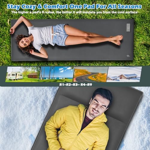 DOYXC Self-Inflating Camping Pad with Pillow
