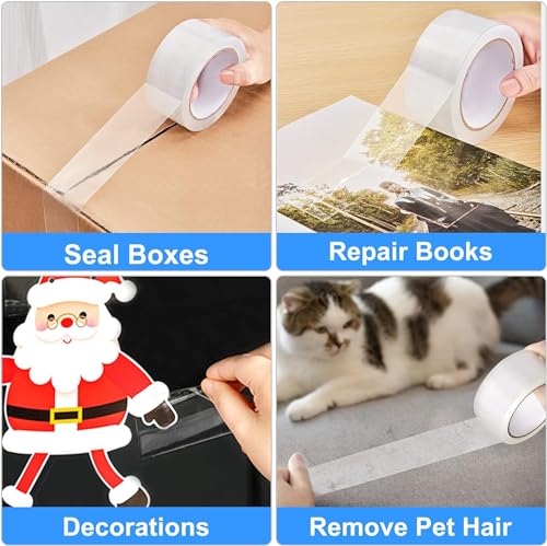 Miibox Clear Packing Tape 12 Rolls 546 YdEach Heavy Duty Ultra Strong