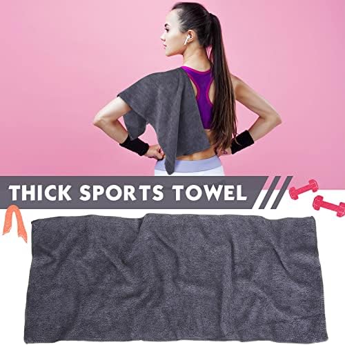 Handepo 12 Pcs Microfiber Gym Workout Towels 360 GSM