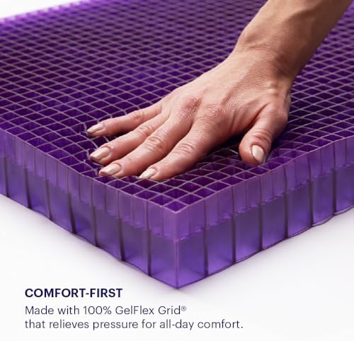Purple Double Seat Cushion for Office Chairs 1