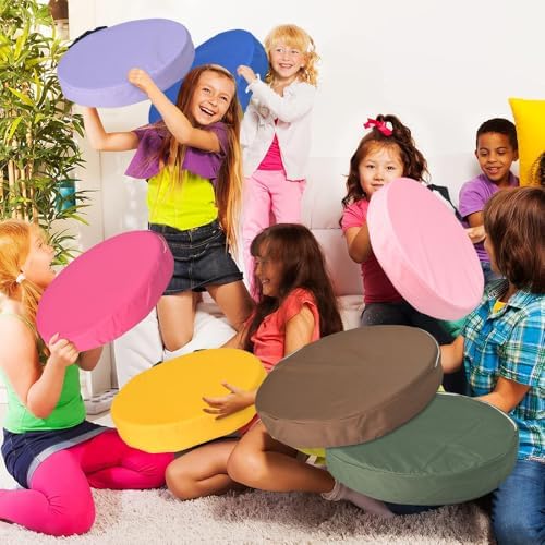 Morimoe Round Floor Cushion with Handle Waterproof 600D Oxford Fabric