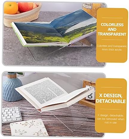 HONMEET X-Shaped Reading Stand for Cookbooks and Desk Use