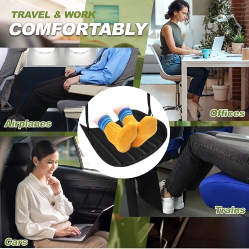 Cuipingoo 2-in-1 Airplane Footrest Pillow 1
