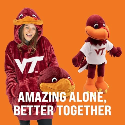Virginia Tech Plush Doll - 14 Soft Ragdoll Mascot for Kids and Fans