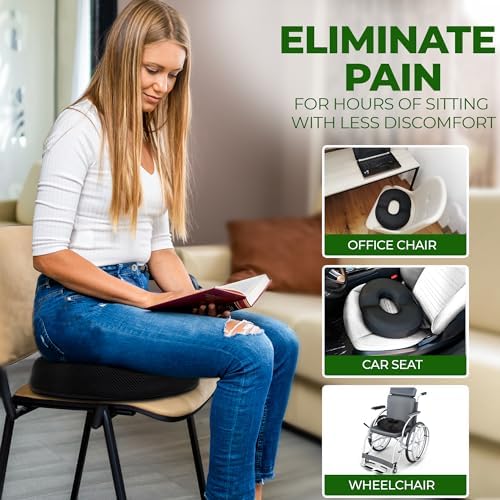 AnboCare Donut Gel Sitting Pillow for Tailbone Hemorrhoid Comfort