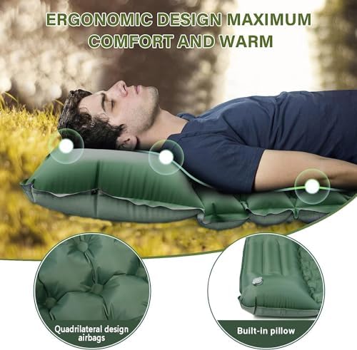 Pretyw Double Sleeping Pad for 2 Person Camping