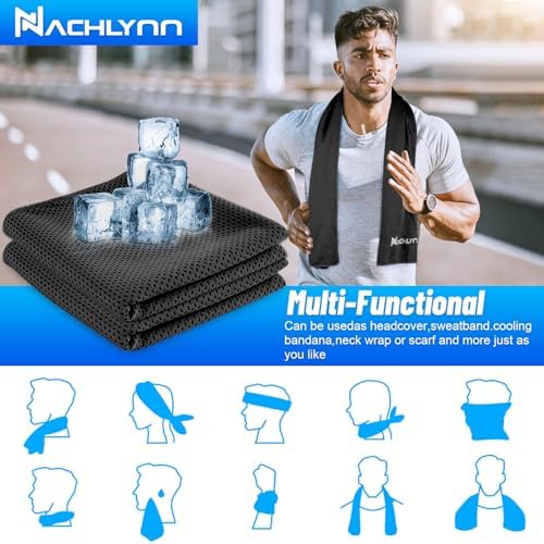 NACHLYNN 6 Pcs Cooling Towels for Yoga and Sports