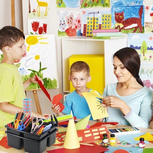 12 Pack 3 Compartment Storage Caddy for Classroom Supplies