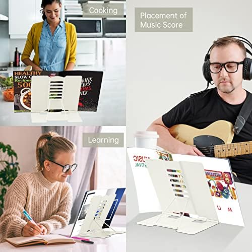 Honagu Adjustable Metal Book Stand for Reading and Studying