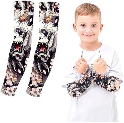 UV Sun Protection Arm Sleeves for Kids Youth UPF 50