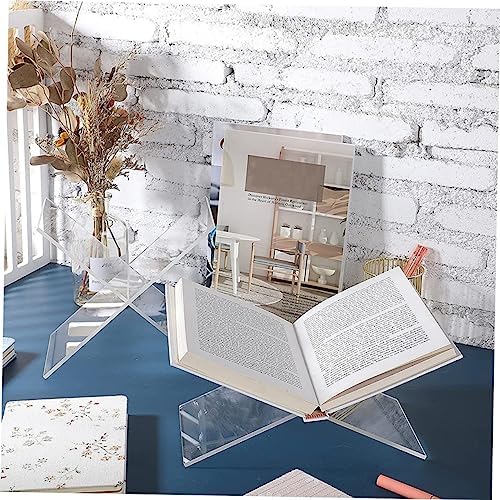 HONMEET X-Shaped Reading Stand for Cookbooks and Desk Use