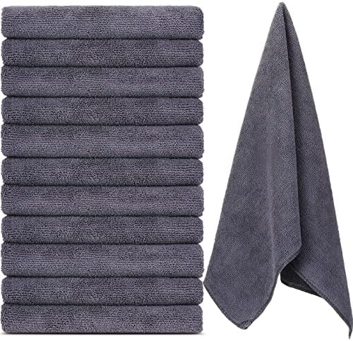 Handepo 12 Pcs Microfiber Gym Workout Towels 360 GSM