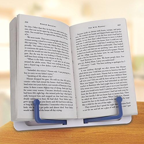 Zerone Book Stand Holder with 4 Adjustable Paper Clips