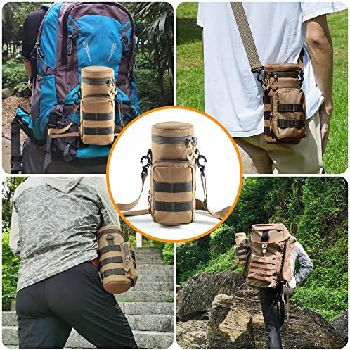 KRIYNAA Tactical Water Bottle Cooler Bag for Hiking Rock Climbing Cycling