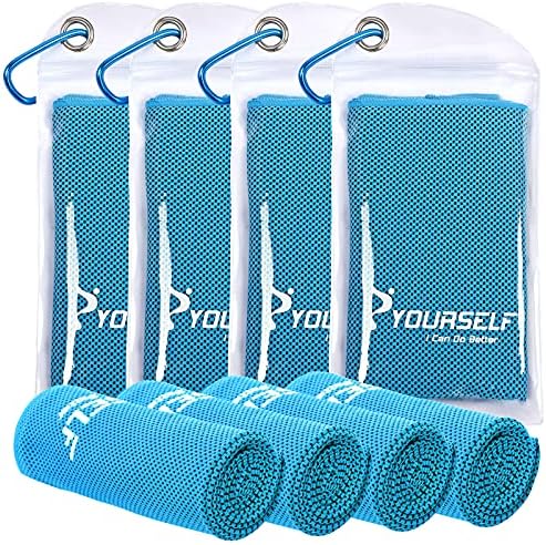 SYOURSELF Cooling Towels for Neck and Face 4 Pack 1