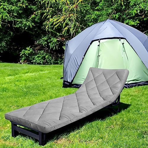 Coldwind Cot Mattress Pad 30x75x2 Inch Quilted Camping Mattress Topper